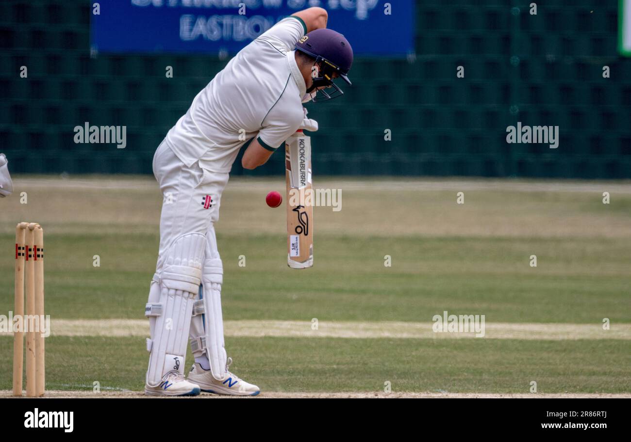 Bognor contre Eastbourne Sussex ligue de cricket Banque D'Images