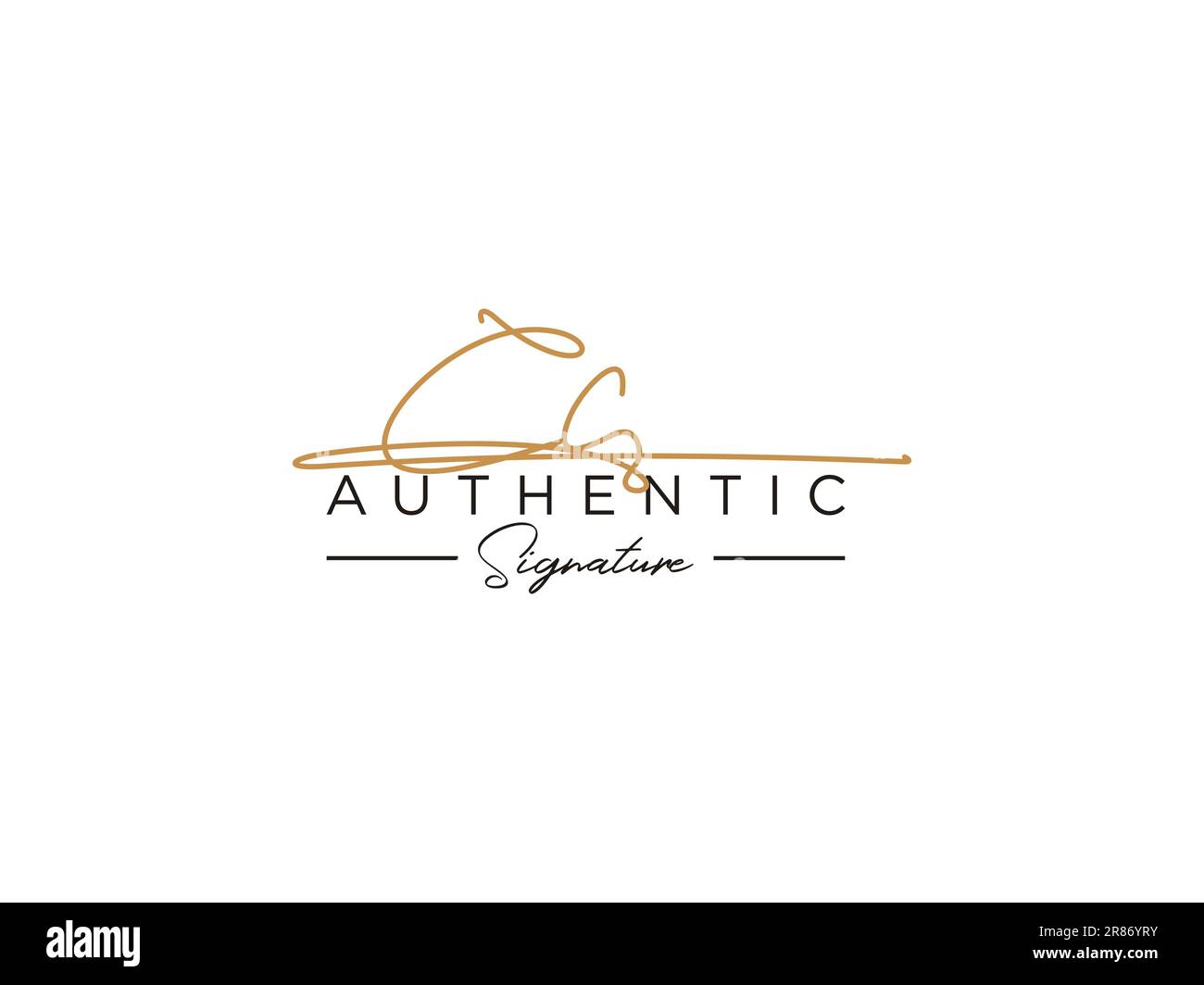 VECTEUR de modèle DE logo DE signature CC. Illustration de Vecteur