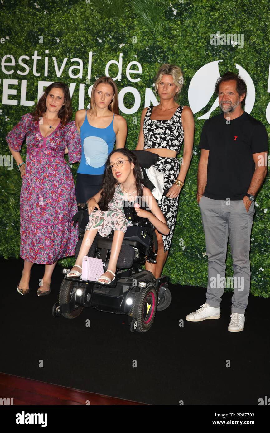 Monaco, Monaco. 17th juin 2023. Josephine Drai, Chine Thybaud, Fanny Riedberger, Ness Merad, Stephane de Groodt assistez à la photocall 'Lycee Toulouse Lautrec' lors du Festival de télévision Monte Carlo 62nd sur 17 juin 2023 à Monte-Carlo, Monacopicture et copyright © Thierry CARPICO/ATP images (CARPICO Thierry/ATP/SPP) photo: SPP presse Sport. /Alamy Live News Banque D'Images