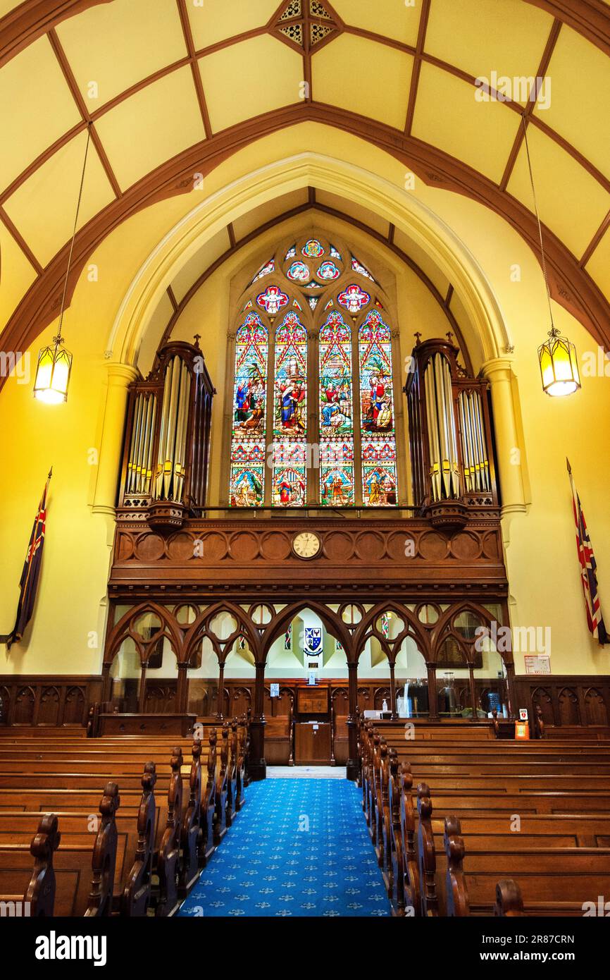 Église écossaise, église presbytérienne du centre-ville de Melbourne, Victoria, Australie Banque D'Images