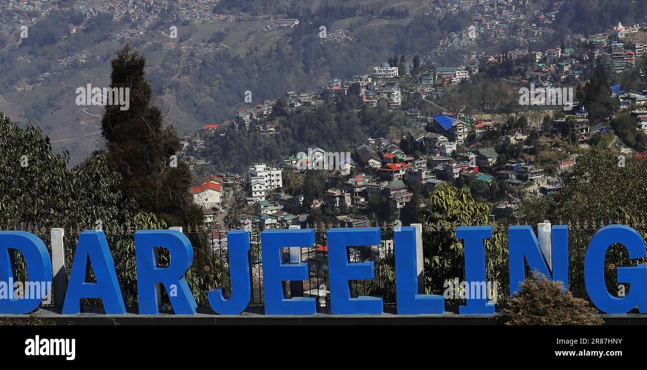 darjeeling, une destination touristique populaire et station de montagne située sur les contreforts de l'himalaya dans l'ouest du bengale, en inde Banque D'Images