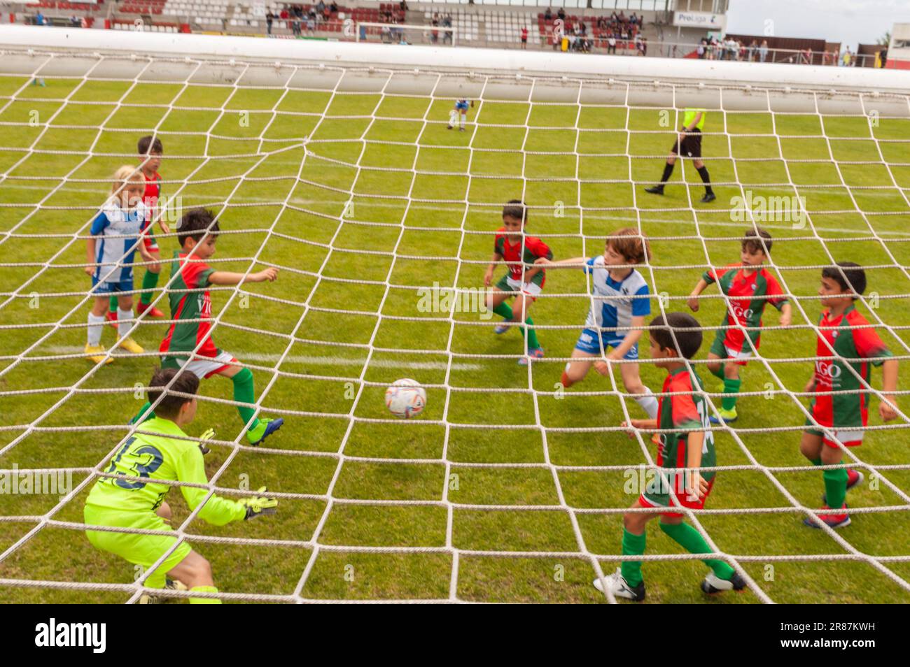 Illa de Arousa, Pontevedra, Espagne. 10th, 2023. Les matchs entre les équipes enregistrées se rapprochent de plus en plus. Banque D'Images