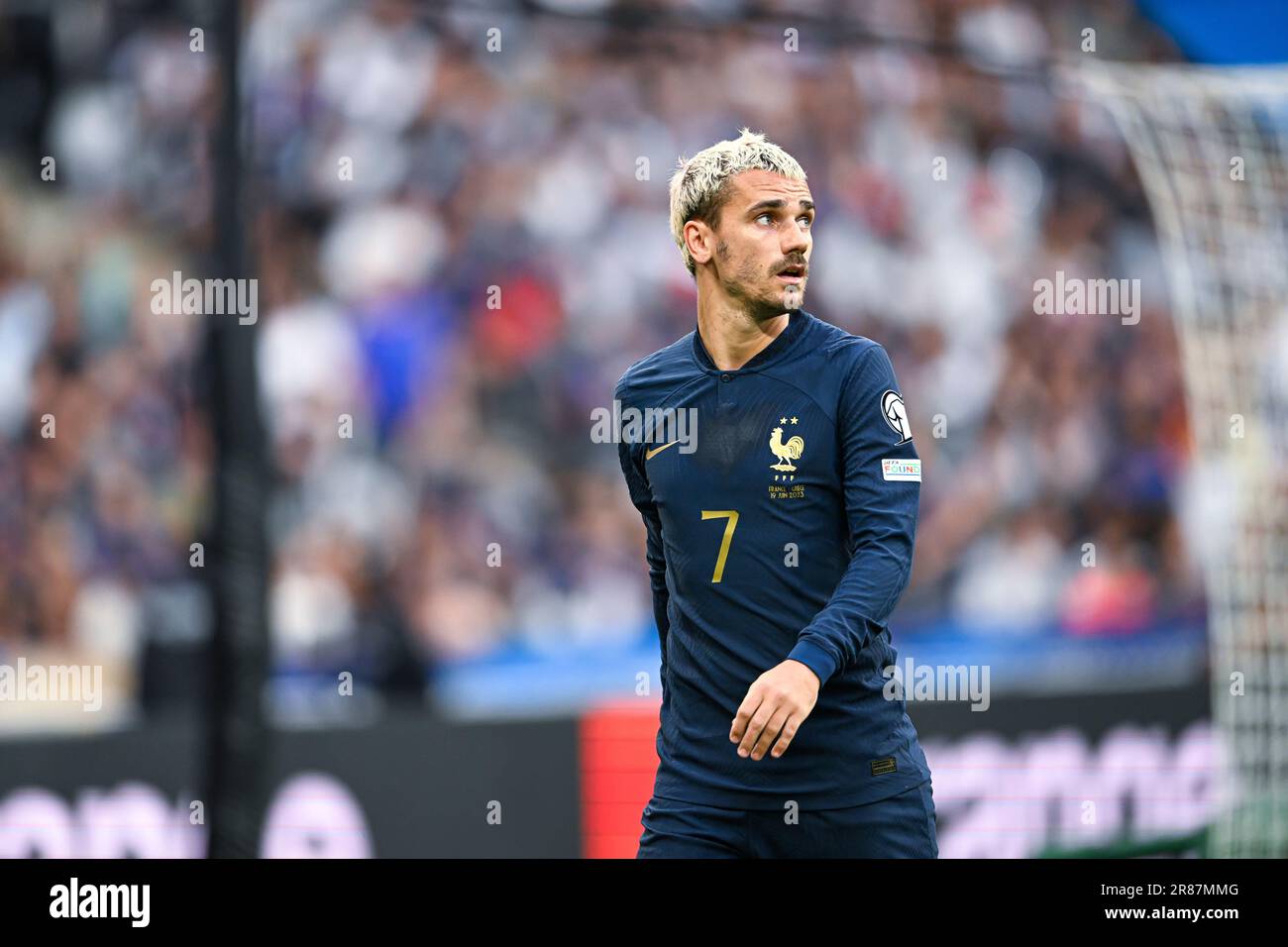 Paris, France. 19th juin 2023. Antoine Griezmann lors des qualifications européennes de l'UEFA Euro 2024, match de football entre la France et la Grèce sur 19 juin 2023 au Stade de France à Saint-Denis, France. Crédit : Victor Joly/Alamy Live News Banque D'Images