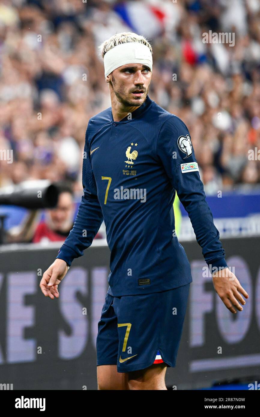 Paris, France. 19th juin 2023. Antoine Griezmann lors des qualifications européennes de l'UEFA Euro 2024, match de football entre la France et la Grèce sur 19 juin 2023 au Stade de France à Saint-Denis, France. Crédit : Victor Joly/Alamy Live News Banque D'Images