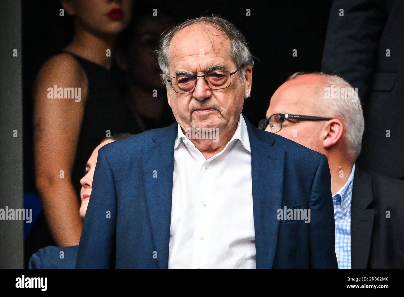 L'ancien président de la Fédération française de football (FFF), Noel LE GRAET, lors de l'UEFA Euro 2024, qualifications européennes, Groupe B, match de football entre la France et la Grèce sur 19 juin 2023 au Stade de France à Saint-Denis, France Banque D'Images