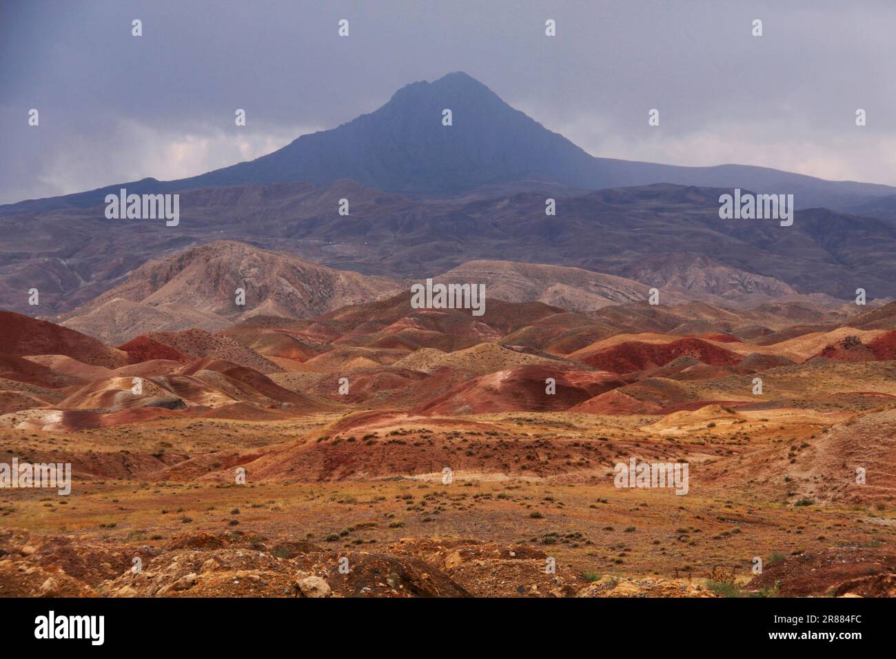 Paysage en Anatolie orientale au sud de Kars Turquie Banque D'Images