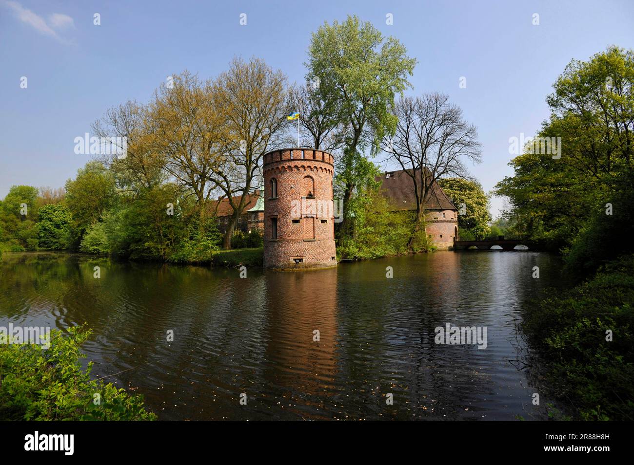 Château de Bladenhorst, Castrop-Rauxel, région de la Ruhr, Rhénanie-du-Nord-Westphalie, Allemagne Banque D'Images