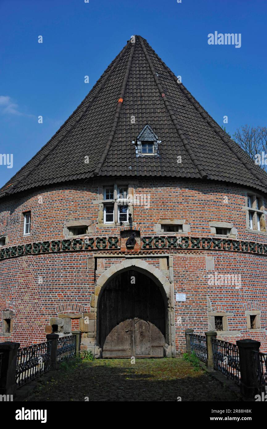 Château de Bladenhorst, Castrop-Rauxel, région de la Ruhr, Rhénanie-du-Nord-Westphalie, Allemagne Banque D'Images