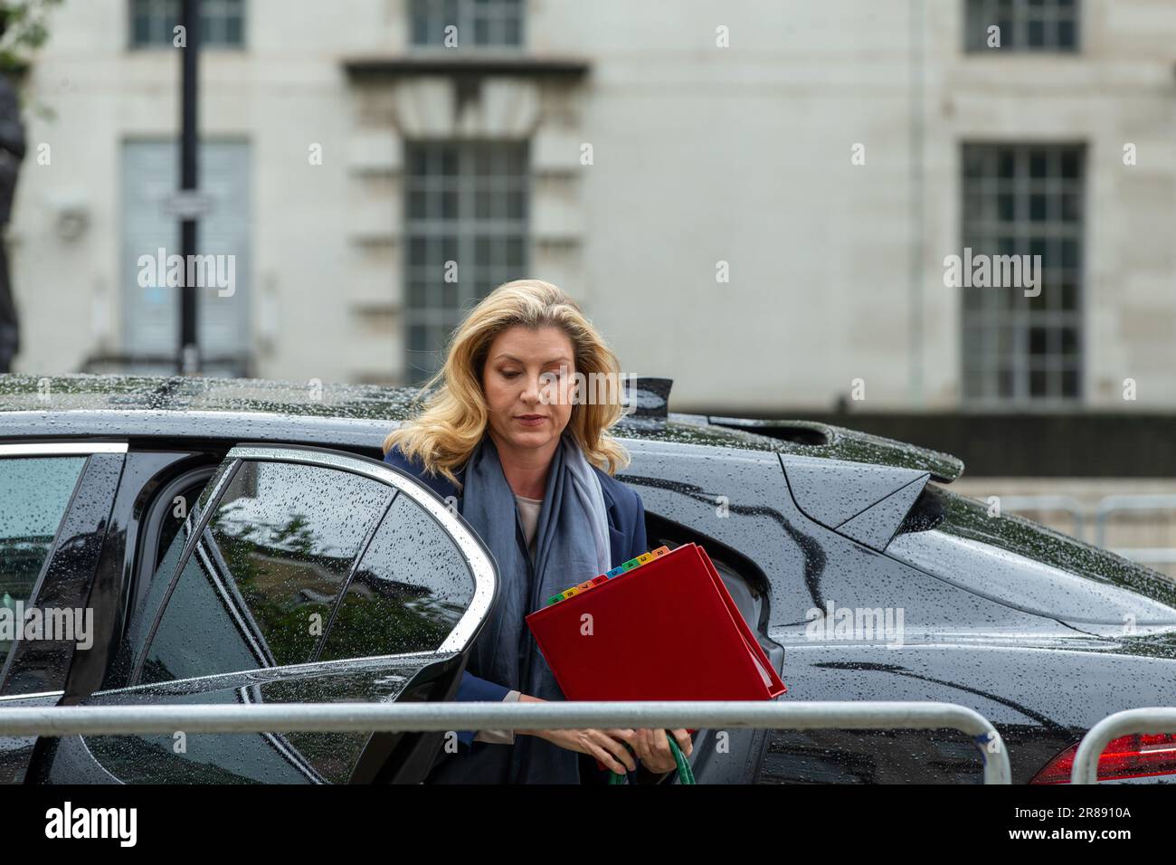 Londres, Royaume-Uni. 20th juin 2023. Penny Mordtante MP, ministre conservateur est vu arriver bureau du cabinet Whitehall crédit: Richard Lincoln/Alay Live News Banque D'Images