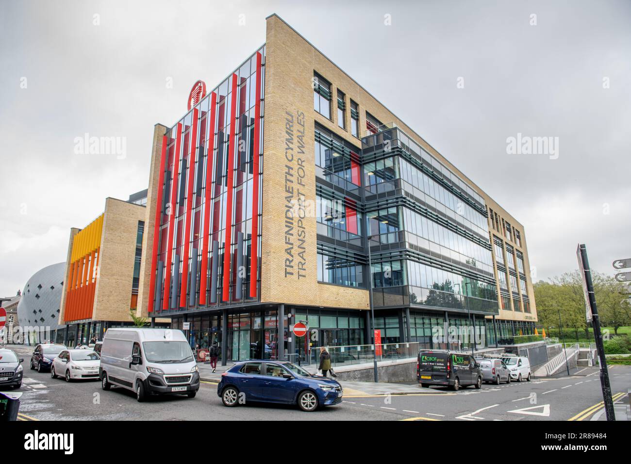 Le bâtiment transport for Wales à Llys Cadwyn, Pontypridd, dans le sud du pays de Galles, au Royaume-Uni. Banque D'Images