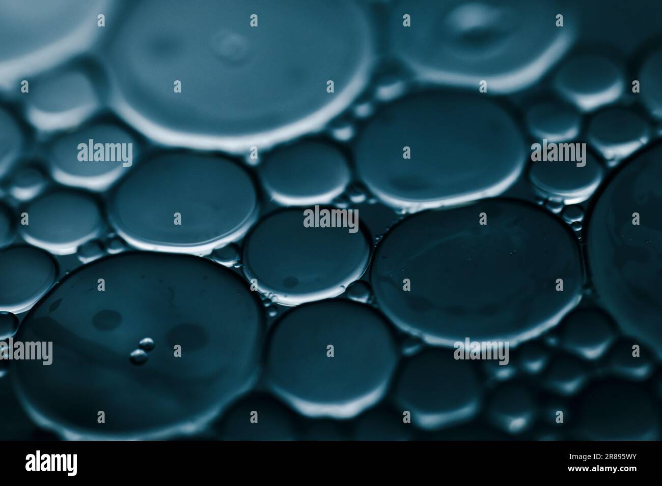 bulle gros plan photographie couleur bleue Banque D'Images