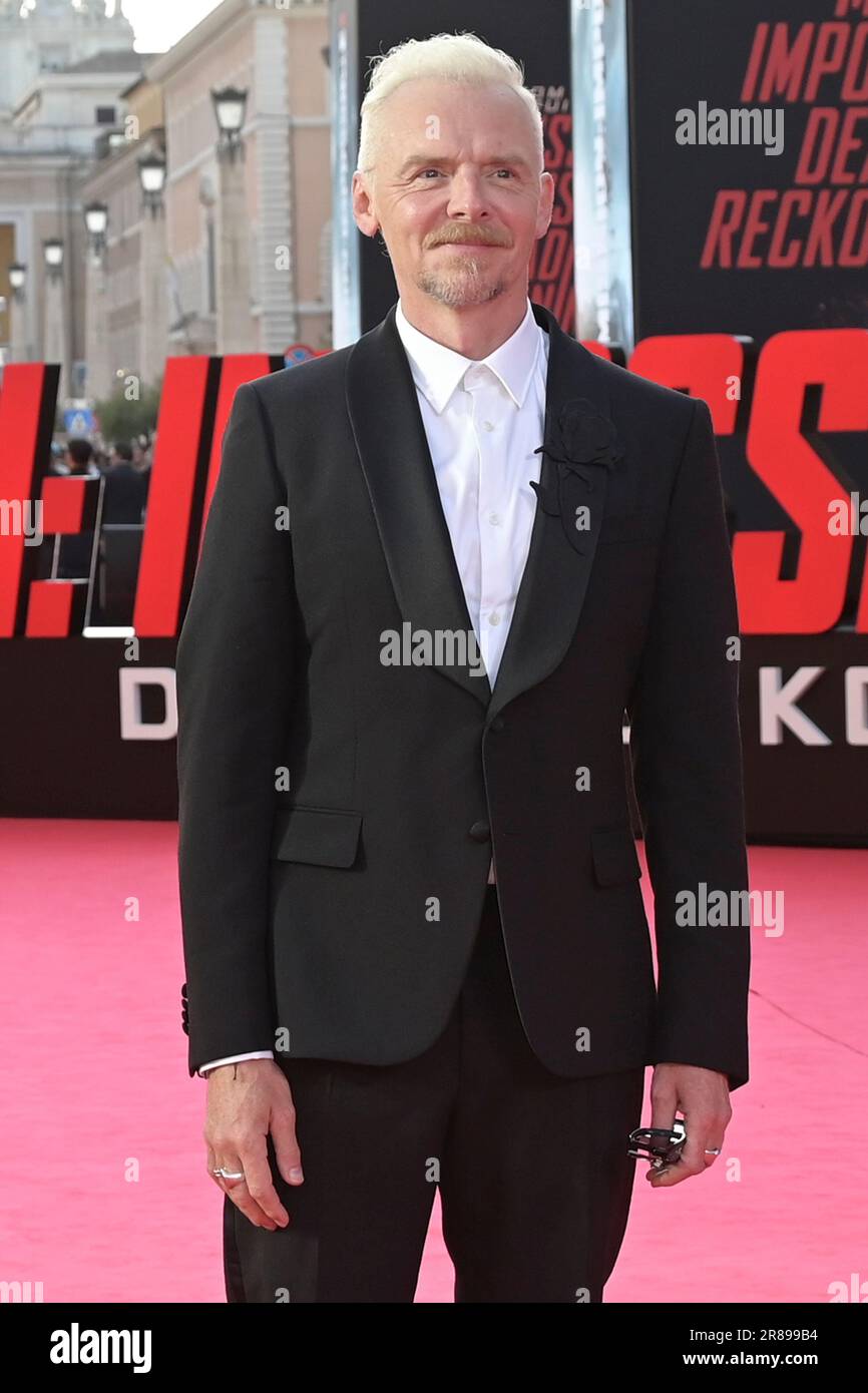 Simon Pegg BEI der Premiere des Kinofilm 'la mission: Impossible - Dead Reckoning part One' im Auditorium Conciliazione. ROM, 19.06.2023 Banque D'Images