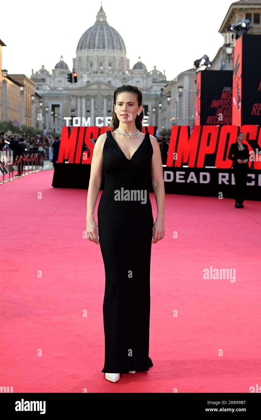 Hayley Atwell BEI der Premiere des Kinofilm 'Commission: Impossible - Dead Reckoning part One' im Auditorium Conciliazione. ROM, 19.06.2023 Banque D'Images