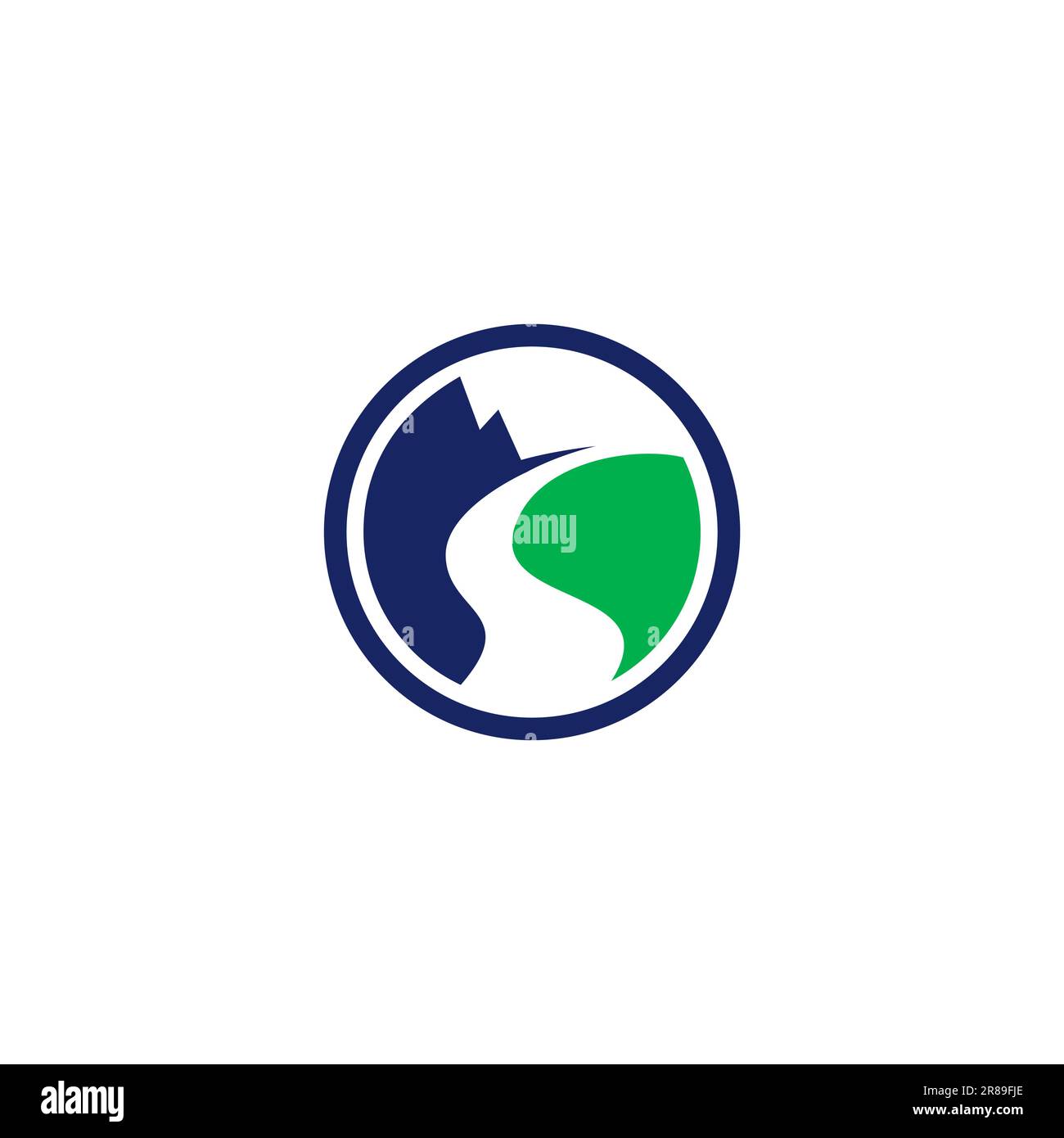 le logo des montagnes. logo abstrait de montagne Illustration de Vecteur