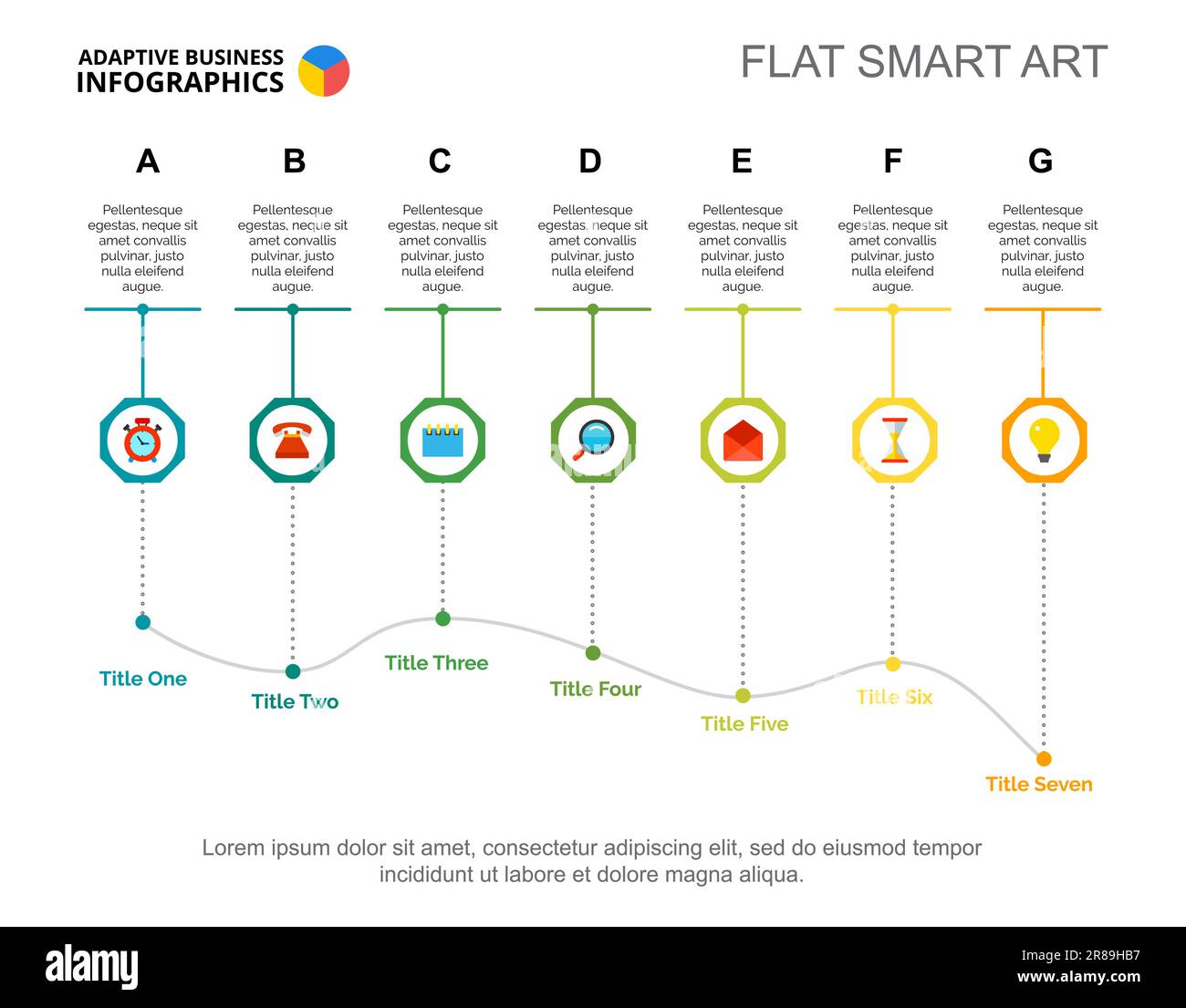 Modèle de diapositive de l'organigramme de gestion Illustration de Vecteur