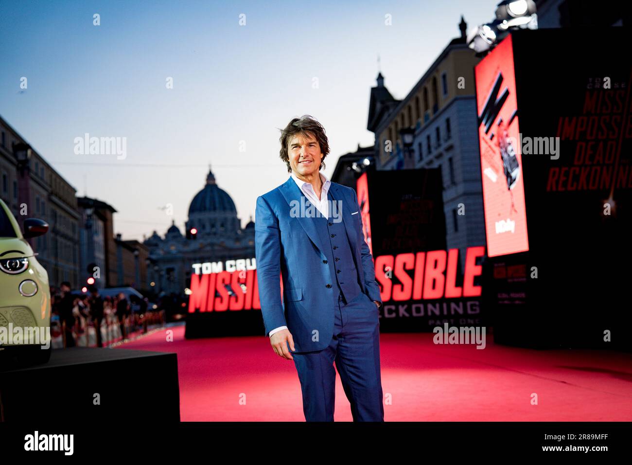 Rome, Italie, 19th juin 2023, la troupe de Mission impossible 7 assister à la première mondiale à l'Auditorium Conciliazione (photo : Giovanna Onofri) Banque D'Images