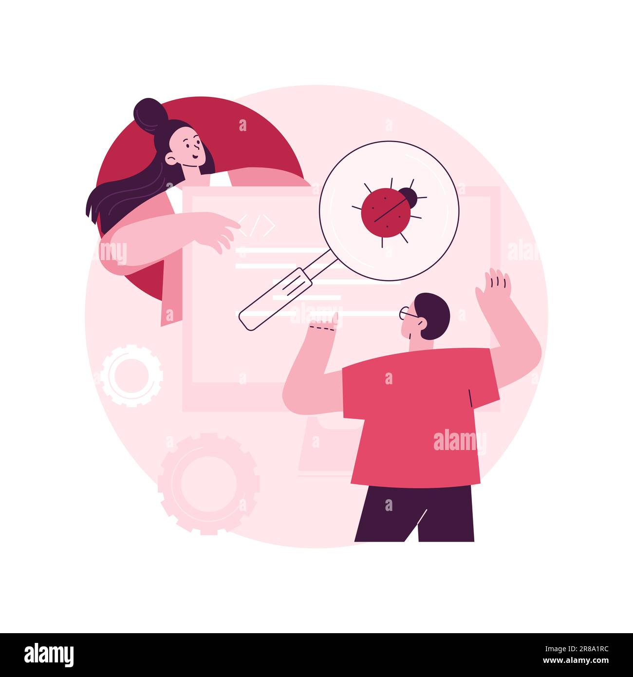 Illustration du vecteur de concept abstrait du test bêta.Test bêta du ...