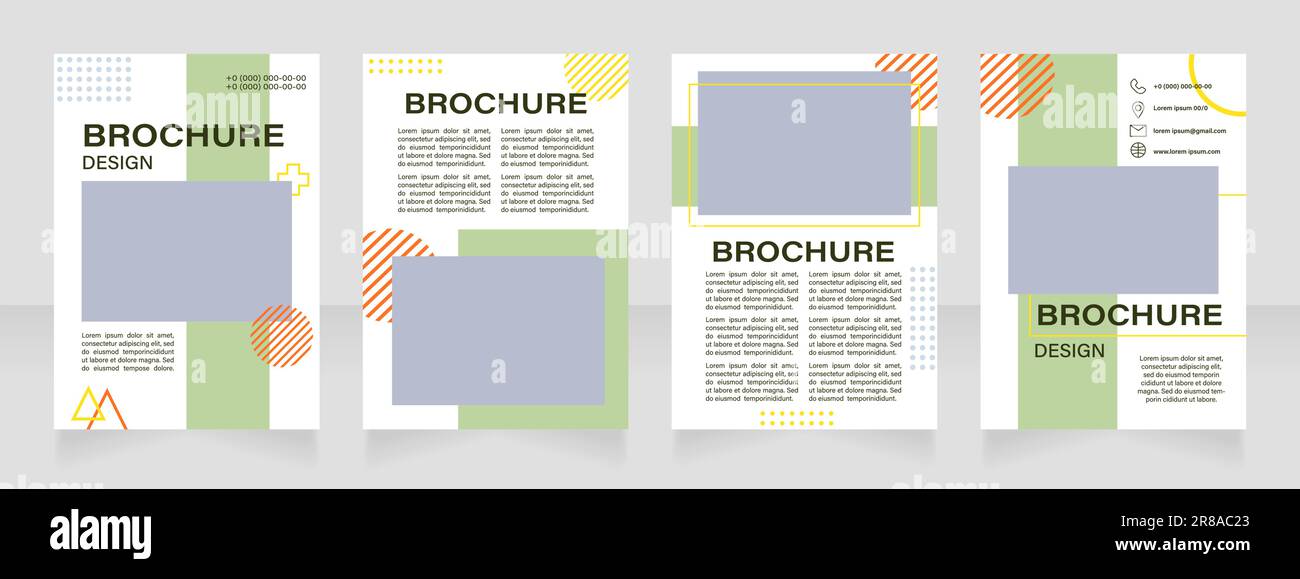 Cours d'édition de photographie conception de brochure vierge Illustration de Vecteur