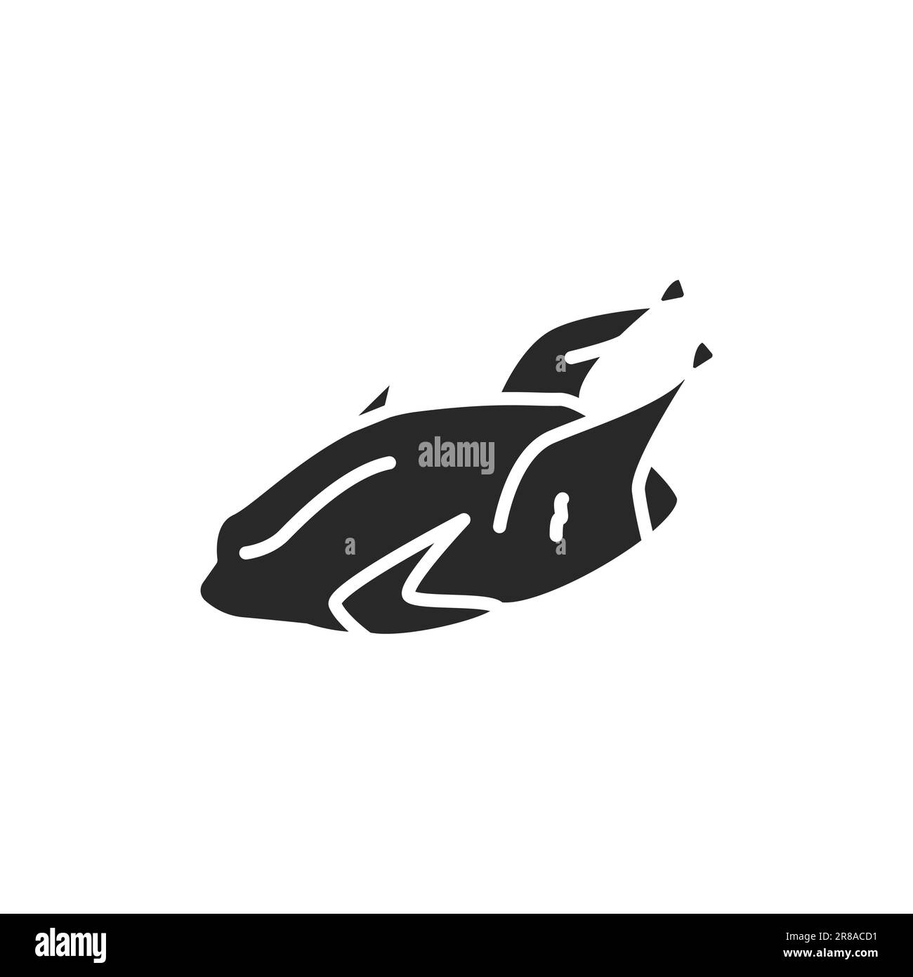 Icône de la ligne de couleur de la viande de caille. Pictogramme pour page Web, application mobile, Promo. Contour modifiable. Illustration de Vecteur