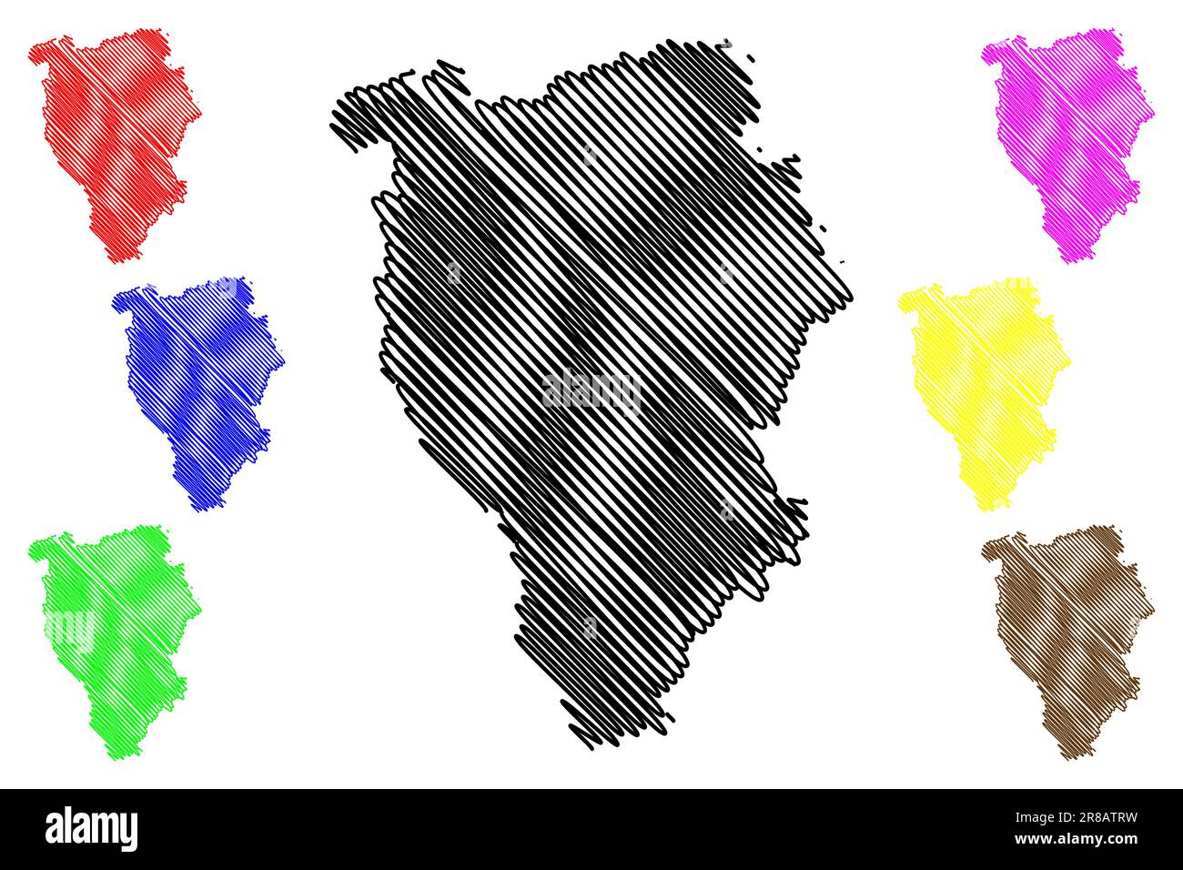 Braintree zone non métropolitaine (Royaume-Uni de Grande-Bretagne et d'Irlande du Nord, comté cérémonial Essex, Angleterre) illustration vectorielle de carte, Illustration de Vecteur
