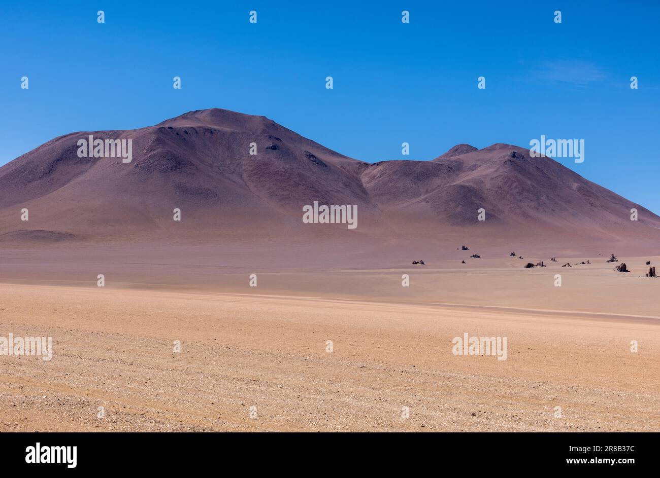 Pittoresque désert de Salvador Dali, juste un spectacle naturel tout en parcourant la route pittoresque de la lagune à travers l'Altiplano bolivien en Amérique du Sud Banque D'Images