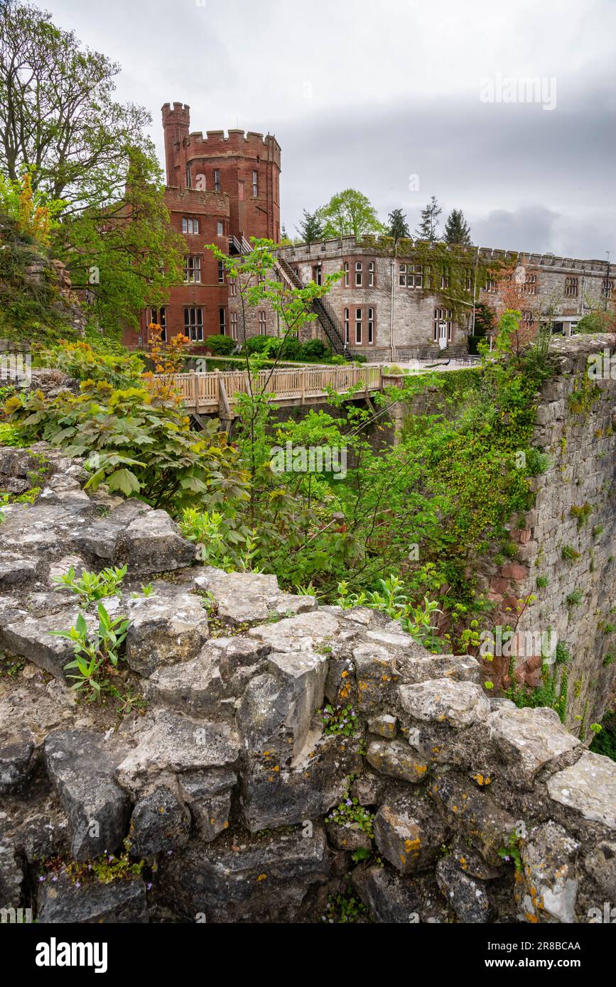 Hôtel du château de Ruthin (Castell Rhuthun) dans la ville de Ruthin dans la vallée de Clwyd, au nord du pays de Galles. Banque D'Images