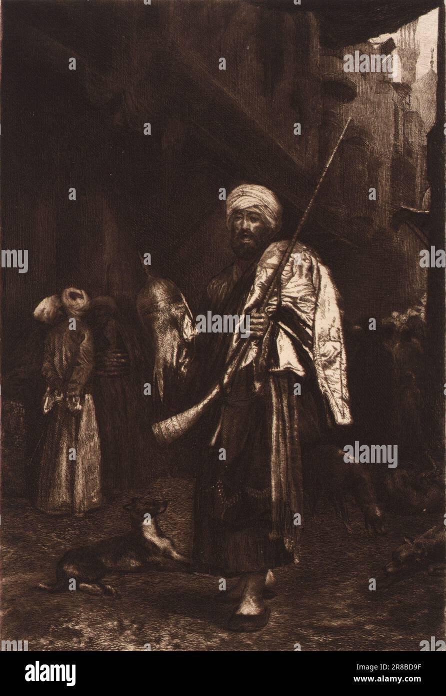 The Old Clothes Dealer, Cairo n.d. par Stephen James Ferris, né Plattsburgh, NY 1835-mort Philadelphie, PA 1915 Banque D'Images