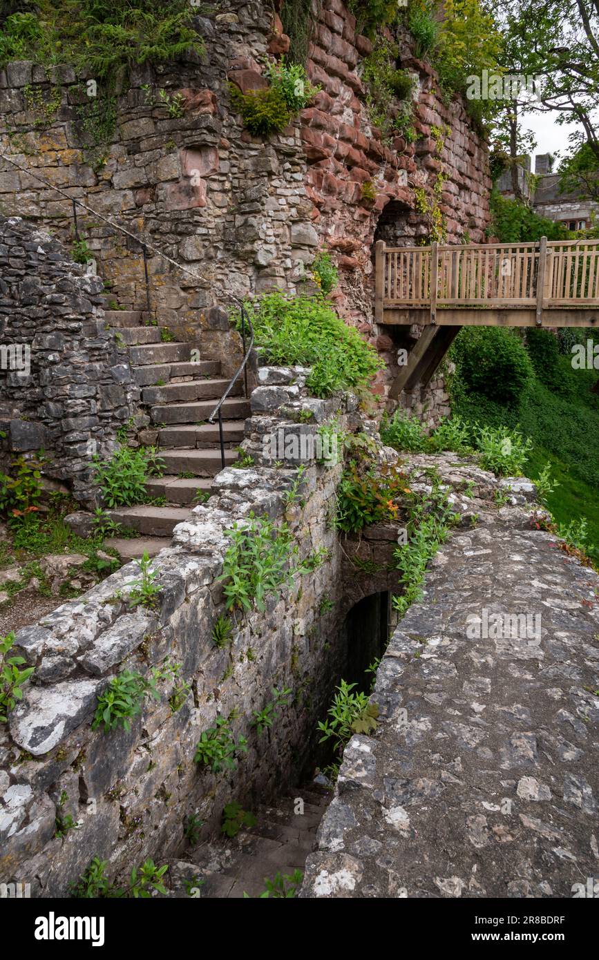 Hôtel du château de Ruthin (Castell Rhuthun) dans la ville de Ruthin dans la vallée de Clwyd, au nord du pays de Galles. Banque D'Images