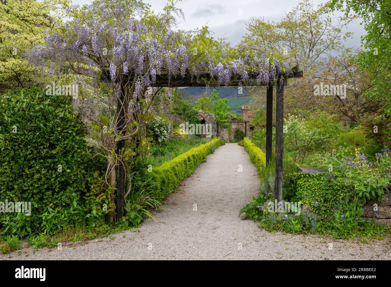 Hôtel du château de Ruthin (Castell Rhuthun) dans la ville de Ruthin dans la vallée de Clwyd, au nord du pays de Galles. Banque D'Images