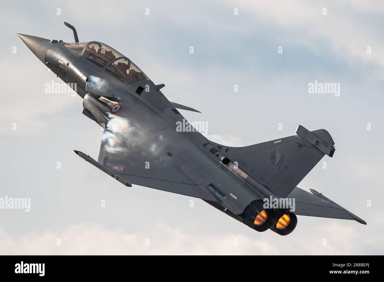 A Dassault Rafale B de la Force aérienne et spatiale française. Banque D'Images
