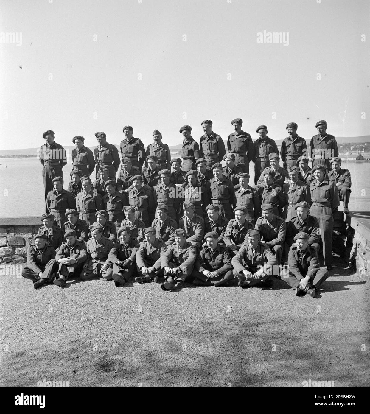 Courant 101950 Le nord de la Norvège regarde OsloAt fin avril, 55