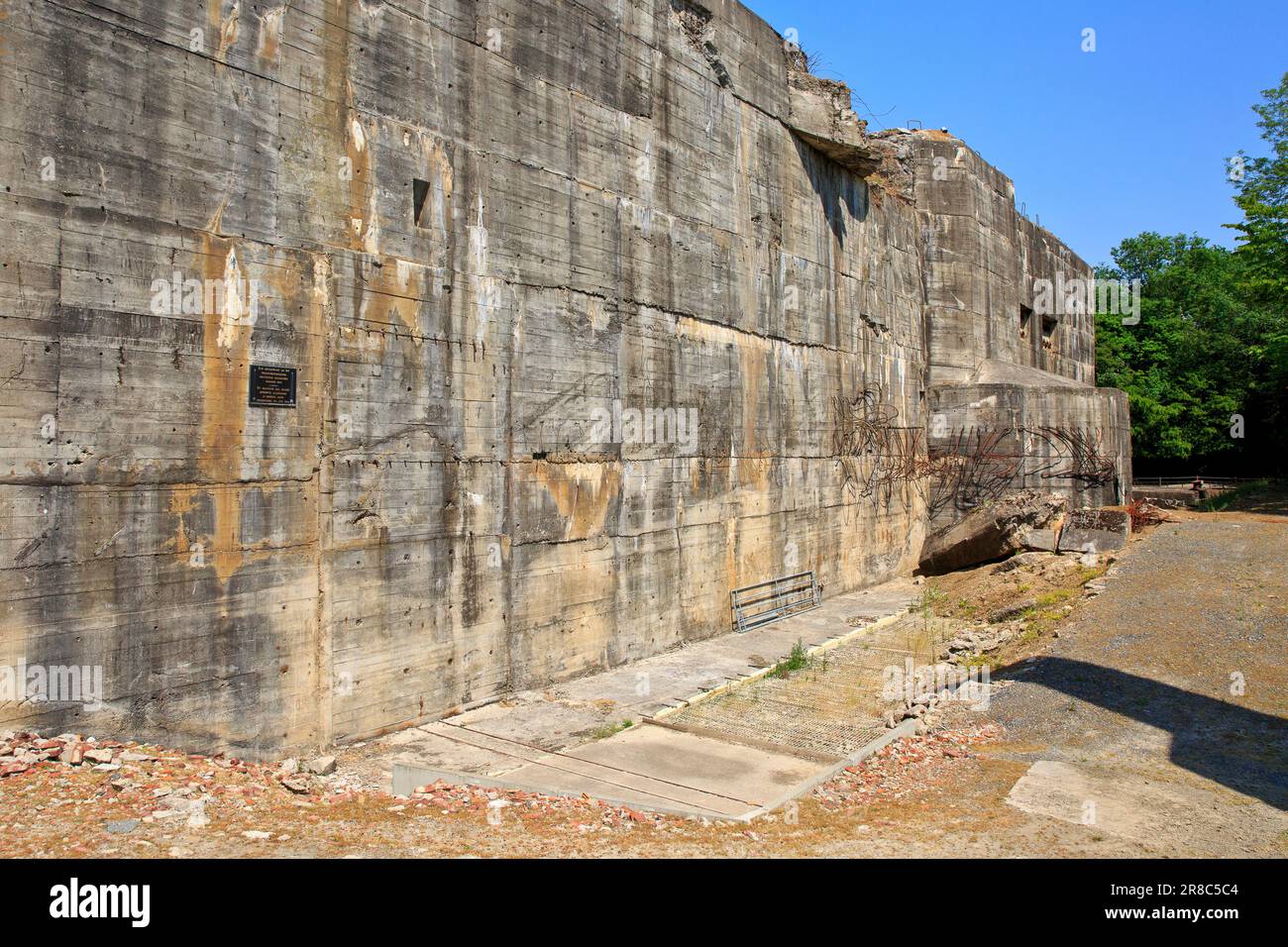 Le Bunker d'Eperlecques (pas-de-Calais), France, un site de lancement de missiles balistiques guidés V-2 de la Seconde Guerre mondiale par l'Allemagne nazie Banque D'Images