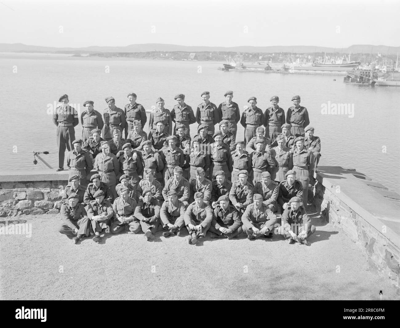 Courant 101950 Le nord de la Norvège regarde OsloAt fin avril, 55