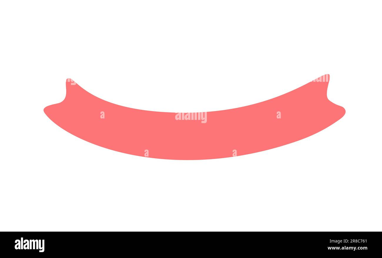 Icône de bandeau rouge. Élément de conception Web. Illustration vectorielle de la Valentin dessinée à la main. Place pour votre texte pour mariage, carte de vœux et copie de vacances Illustration de Vecteur