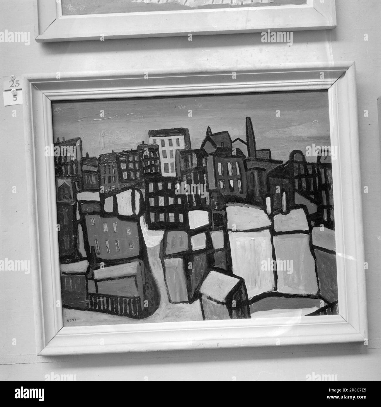 Actuel 21-1-1947: L'automne des artistes l'exposition annuelle d'art de l'État, qui s'appelle habituellement l'exposition d'automne, peut célébrer son anniversaire de 60th cette année. Elle a eu lieu pour la première fois en 1883, et cette année aurait dû être l'anniversaire de 65th, mais les cinq années mortes de la guerre se sont écoulées entre les deux. Photo: Aktuell / NTB ***PHOTO NON TRAITÉE*** Banque D'Images