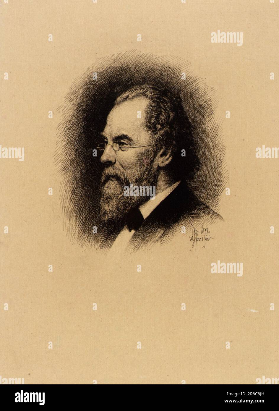 W.S. Baker, Esq. 1882 par Stephen James Ferris, né Plattsburgh, NY 1835-mort Philadelphie, PA 1915 Banque D'Images