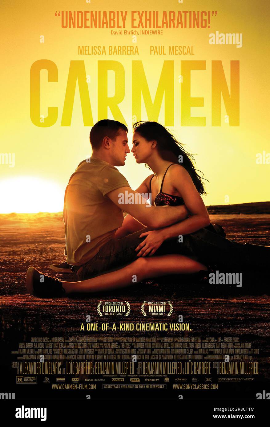 CARMEN AFFICHE DU FILM Paul Mescal et Melissa Barrera Banque D'Images