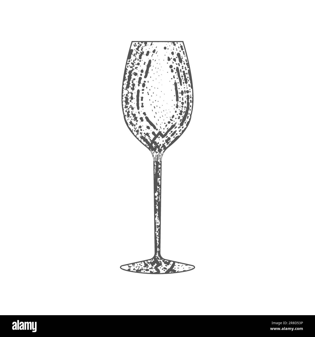 Verre à vin vintage de style rétro avec boiseries. Design pour les restaurants et les tables de fruits de mer. Illustration vectorielle. Illustration de Vecteur Verre à vin vintage de style rétro avec boiseries. Design pour les restaurants et les tables de fruits de mer. Illustration vectorielle. Illustration de Vecteur