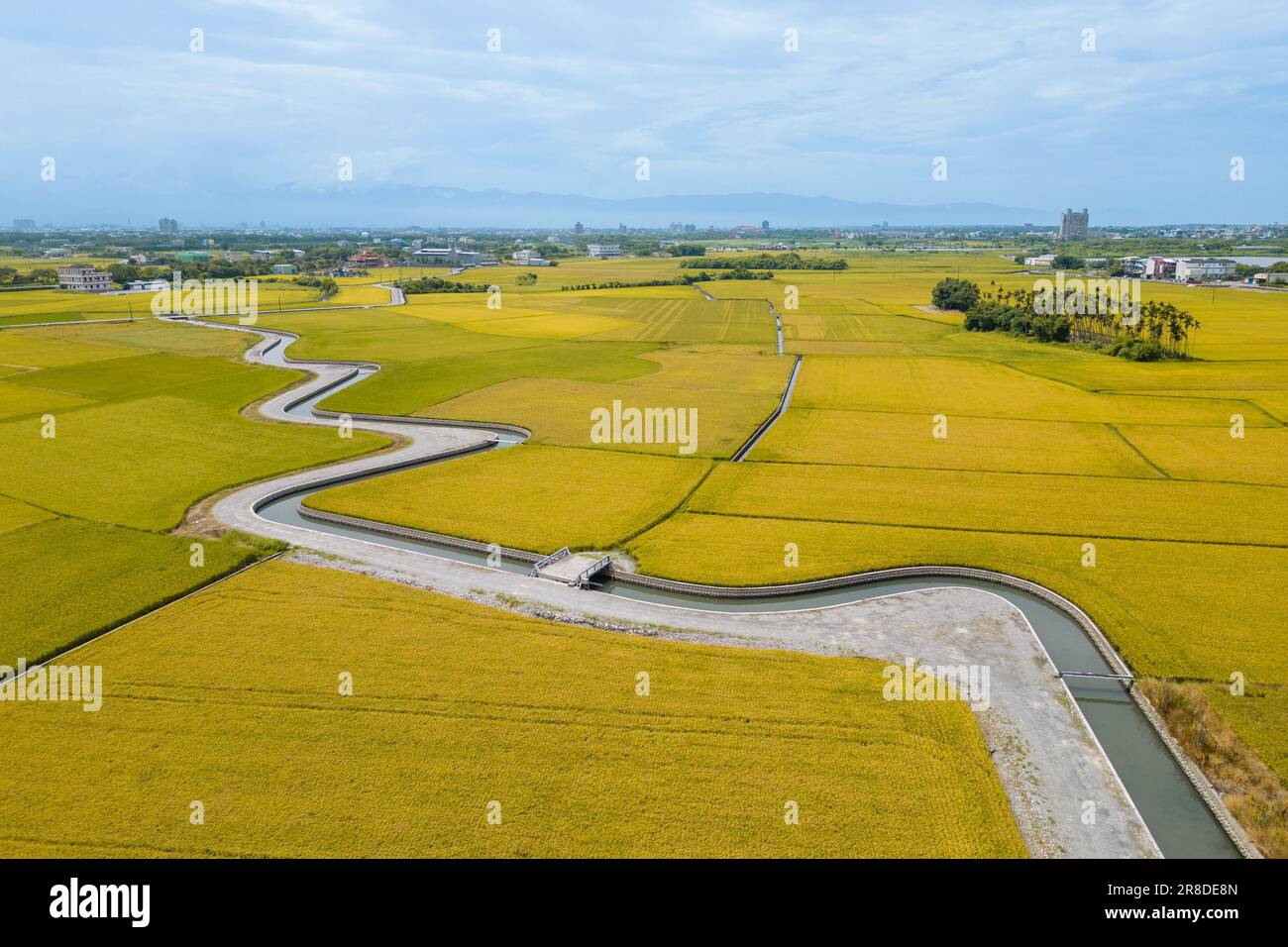 paysage du village de sanqi dans le canton de dongshan à yilan, taïwan Banque D'Images