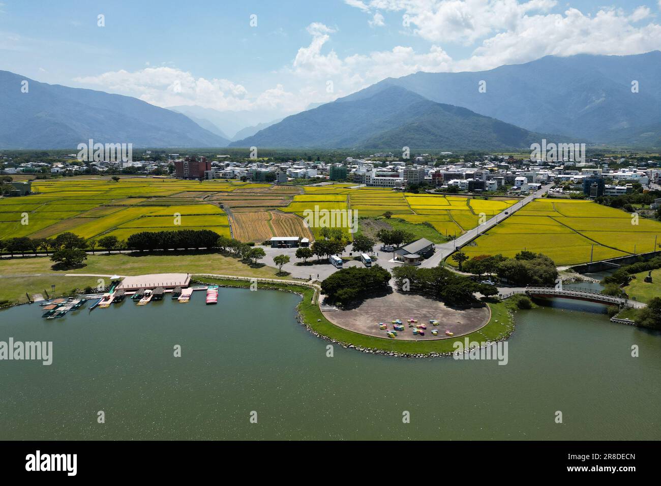 Dapo Pond, un lac à Chisyang, Taitung, taiwan Banque D'Images