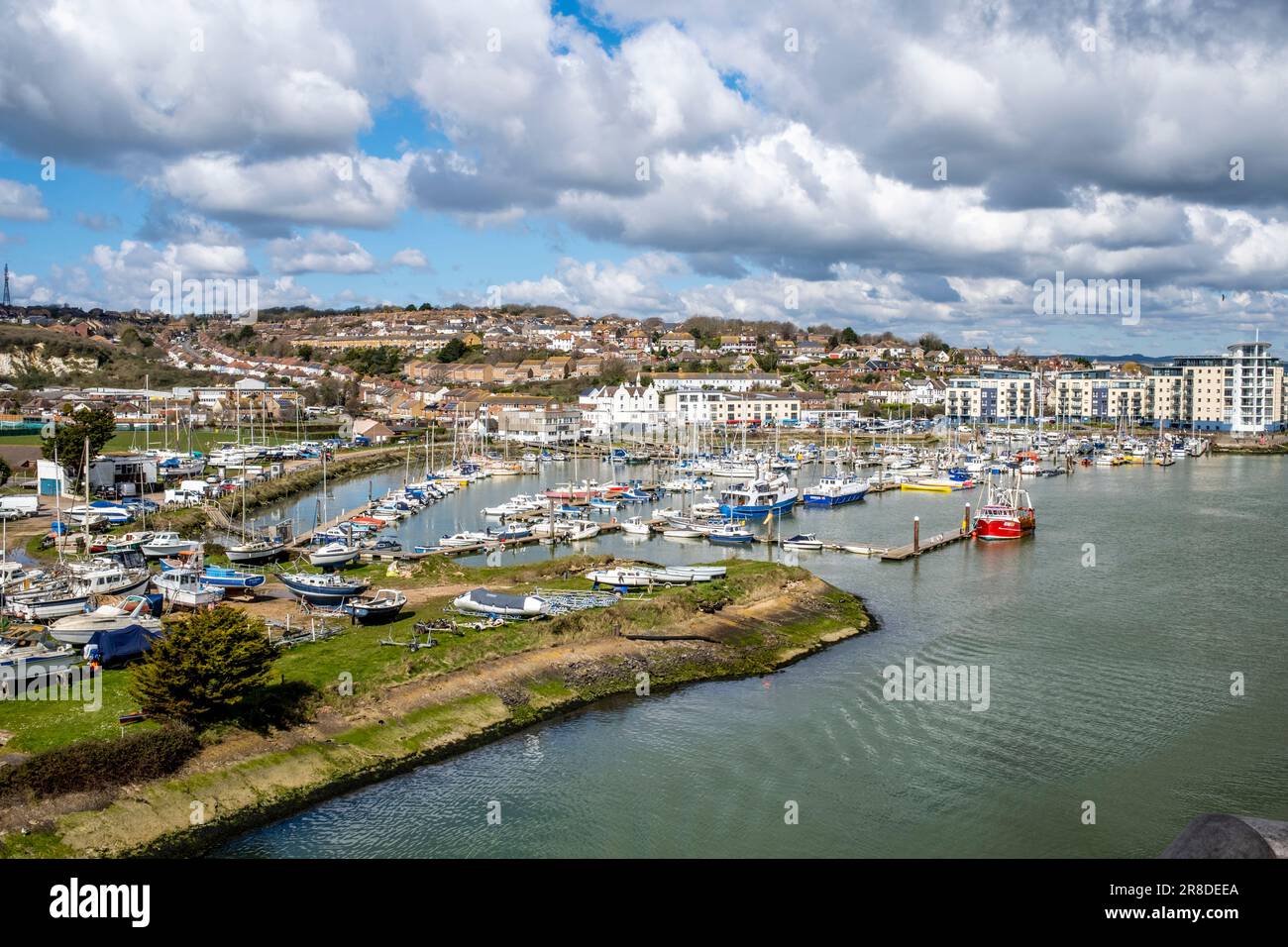 Le port de Newhaven, East Sussex, Royaume-Uni. Banque D'Images