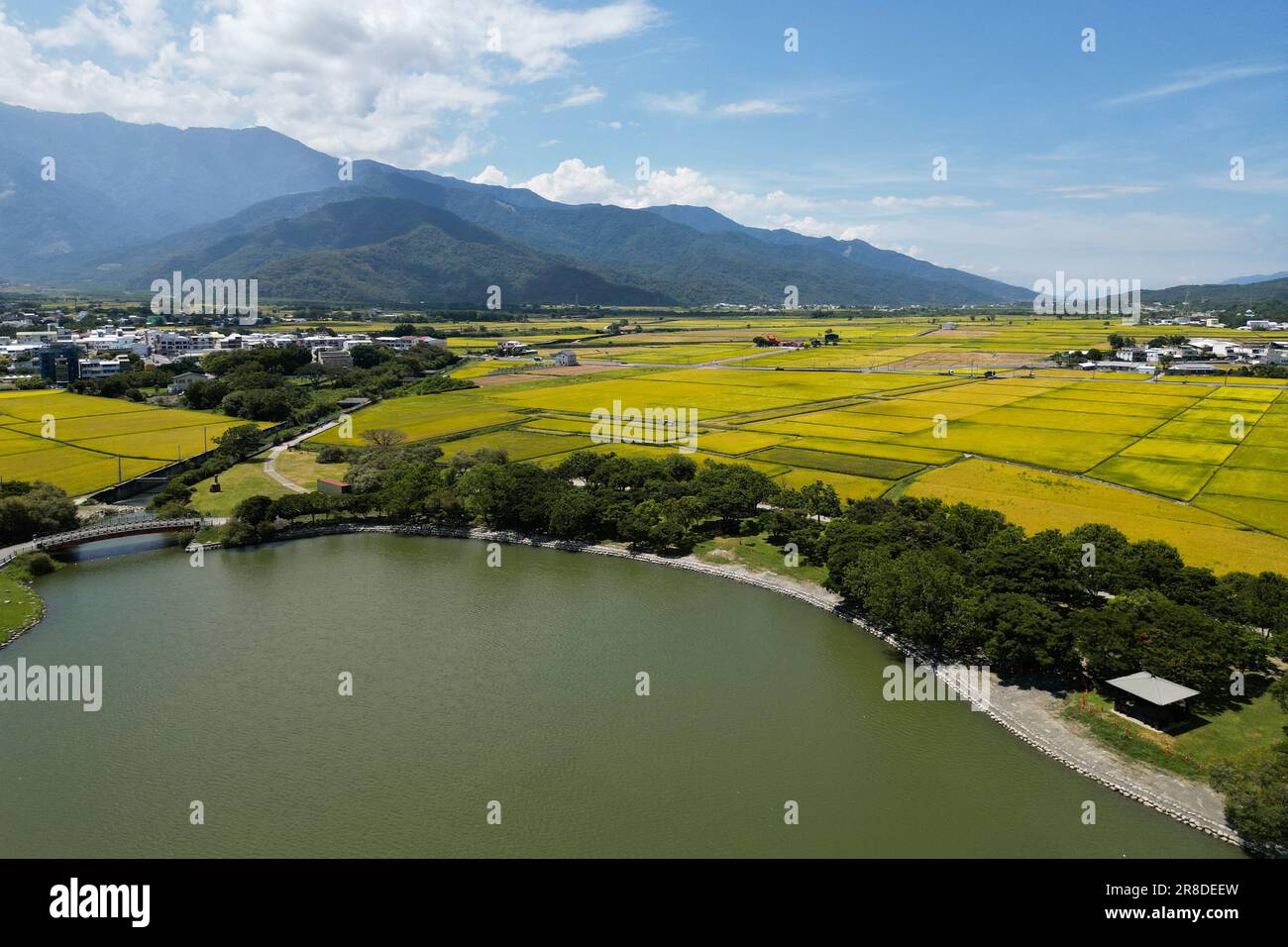 Dapo Pond, un lac à Chisyang, Taitung, taiwan Banque D'Images