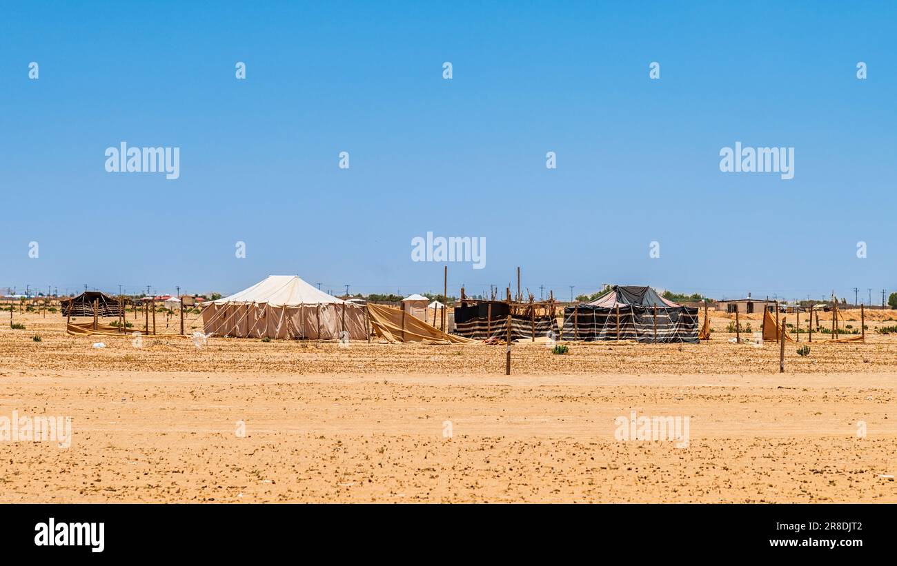 Tentes du désert - Arabie Saoudite Banque D'Images