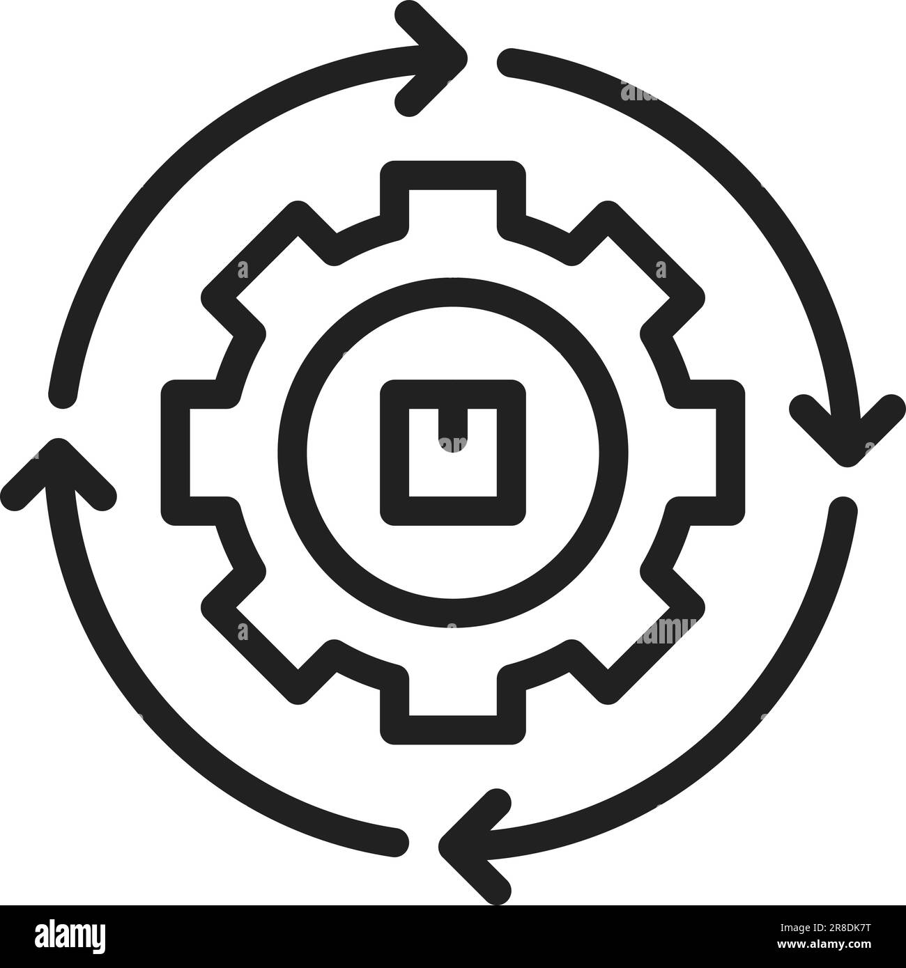 Icône de fabrication agile. Illustration de Vecteur