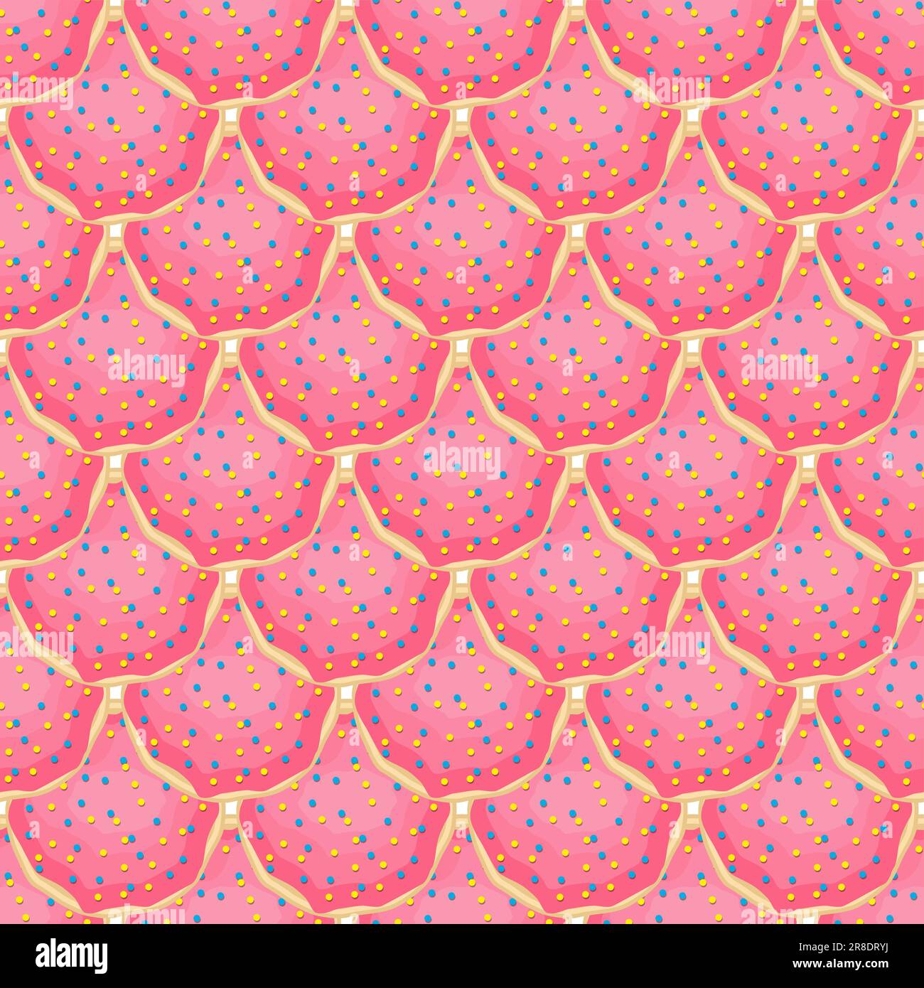 Pattern fait maison biscuit différents goût dans la pâtisserie biscuit, pattern cookie consiste en la collection naturelle savoureuse biscuit de la nourriture accessoire de pâtisserie, patte Illustration de Vecteur