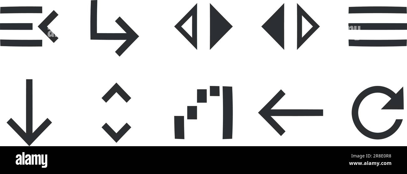 Ensemble de 10 icônes cartes. Illustration vectorielle des icônes de traits fins. Délimiter les signes isolés. pour mobile et web. Grande icône d'interface utilisateur dans un design plat. Vecteur Ill Illustration de Vecteur