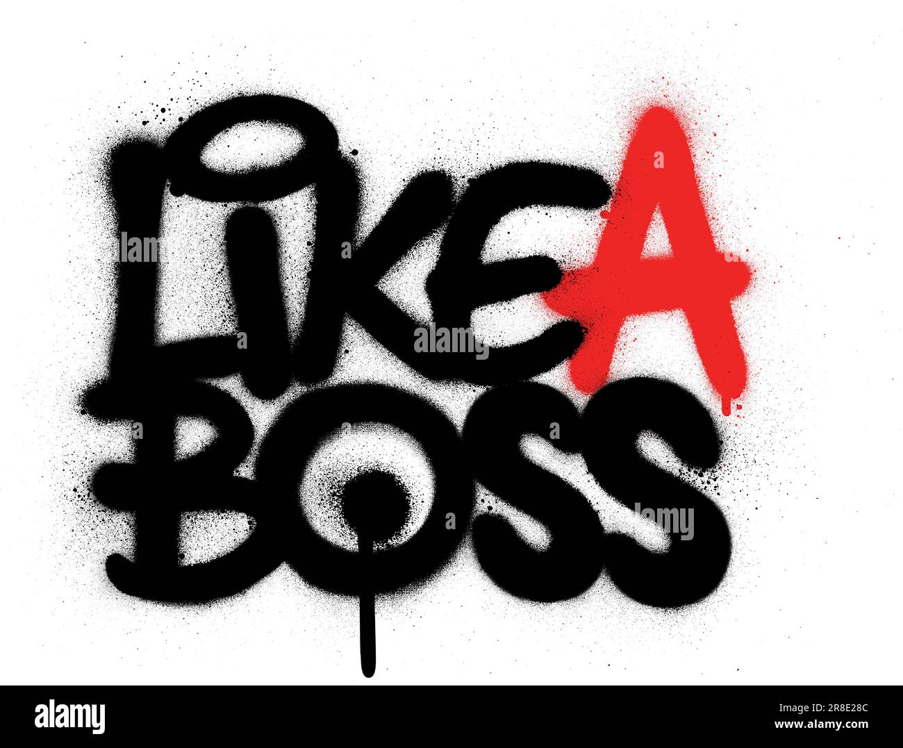graffiti comme un texte de bossage pulvérisé en noir sur blanc Illustration de Vecteur graffiti comme un texte de bossage pulvérisé en noir sur blanc Illustration de Vecteur