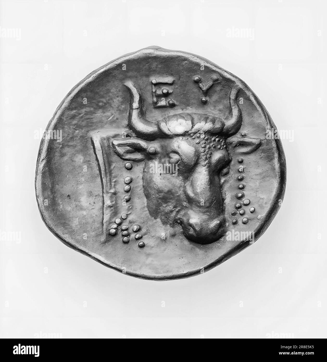 Pièces de photo pièces de monnaie grecques anciennes, Banque D'Images