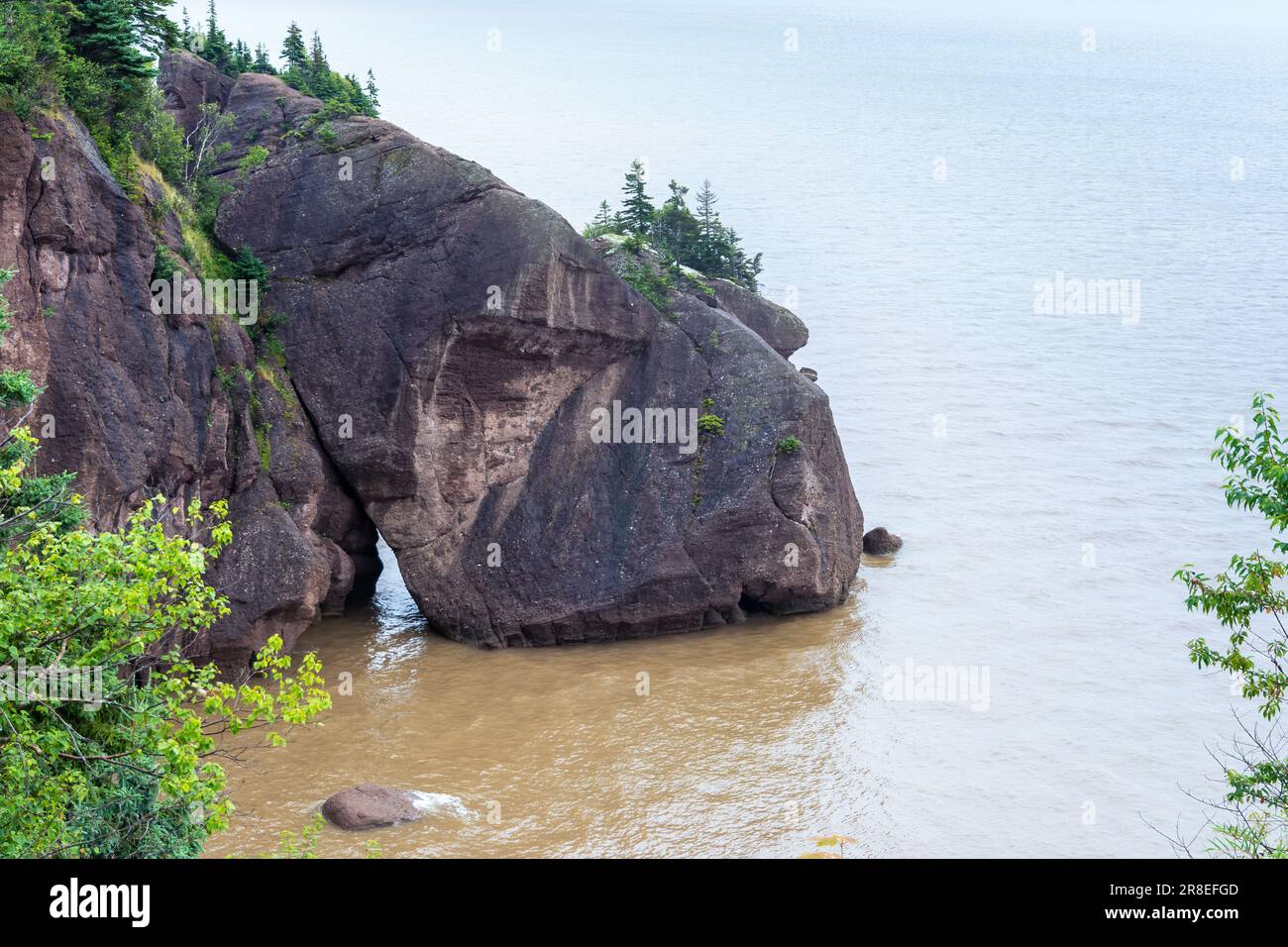 La baie de Fundy, Nouveau-Brunswick. Cette baie est célèbre pour avoir