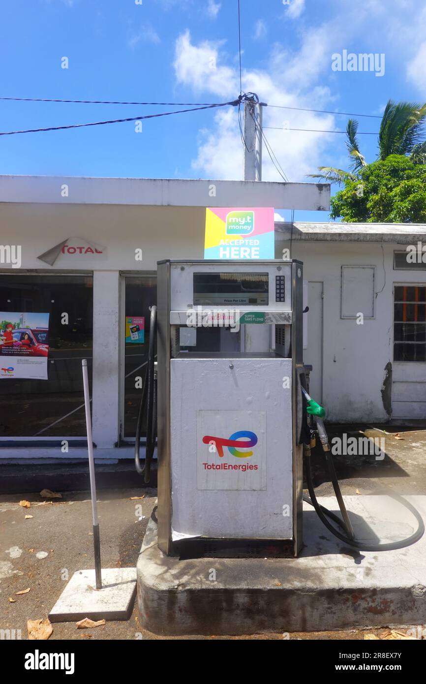 TotalEnergies se, société multinationale française intégrée d'énergie et de pétrole, Mauriius Banque D'Images